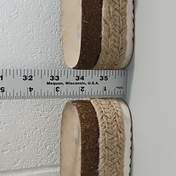 Dolce Vita Tan Espadrille Slide Platform Shoes - Picture 11 of 12